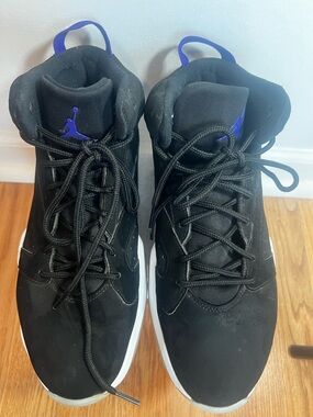 Nike Men's Black & Purple High-Top Athletic Shoes